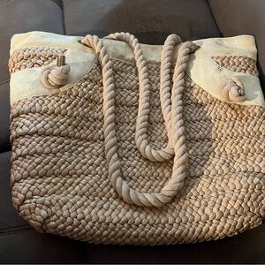 Chadwicks Braided Rope Tote in Tan